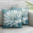 thumbnail image 3 of Fenyluxe Flowers Blue Background Painting Fashion Style Dirt-Resistant Throw Pillow Covers Zipper Closure for Couch Sofa Bed Living Room Bedroom Year-Round Use 1PC 24x24in, 3 of 5