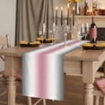 thumbnail image 2 of Pink Grey White Table Runner 72 Inches Long,Farmhouse Ombre Color Modern Simple Cotton Linen Table Runners Dresser Scarves,Decorative Tabletop Scarf Furniture Cover for Home Dinner Party 13"x72", 2 of 8