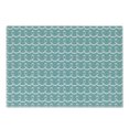 thumbnail image 1 of Turquoise Cutting Board, Party Themed Ocean Sealife Inspired Hand Drawn Lines Art Print, Decorative Tempered Glass Cutting and Serving Board, Small Size, White and Pale Blue, by Ambesonne, 1 of 1