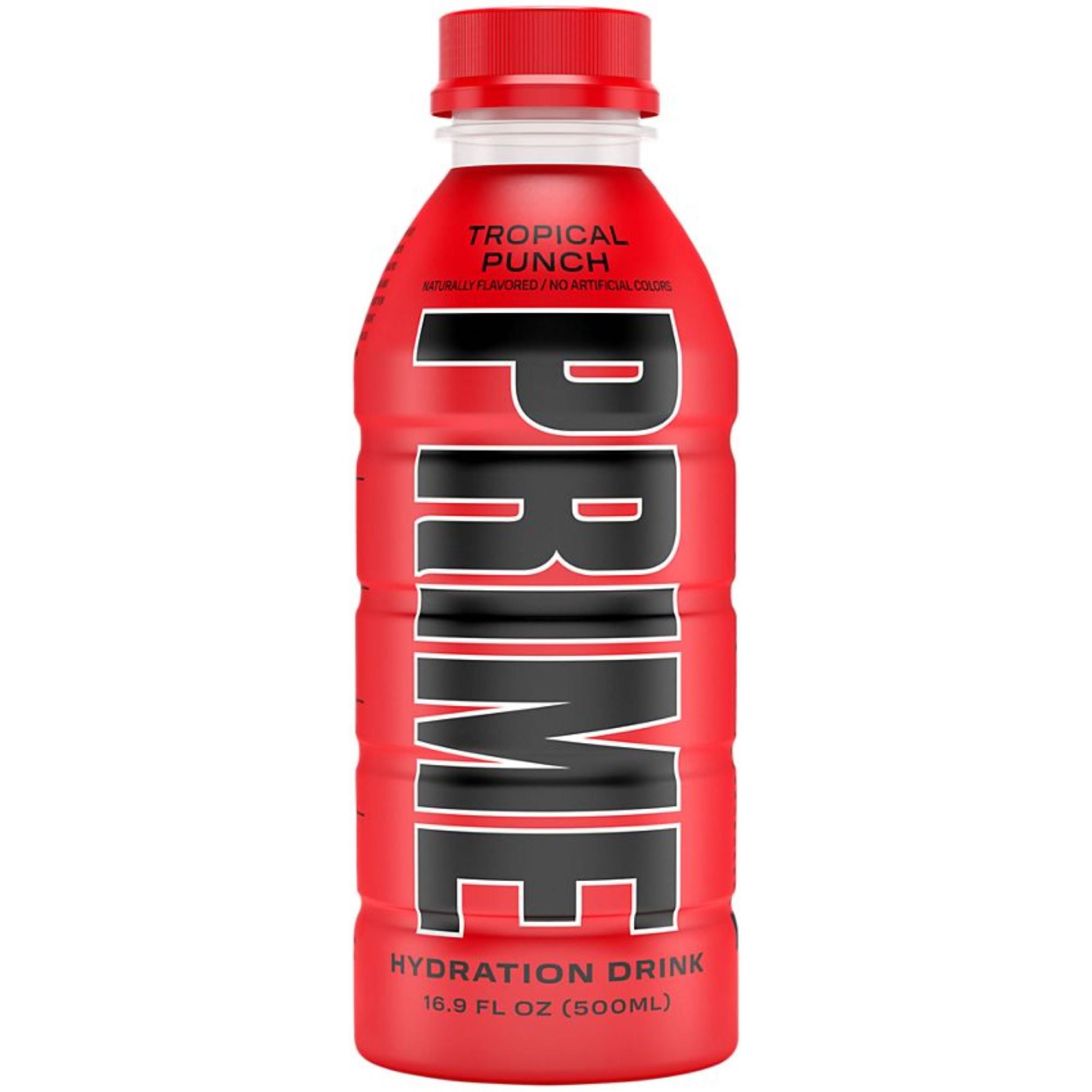 Prime Hydration Drink Tropical Punch 16.9oz Bottles, Quantity of 6