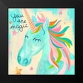 thumbnail image 2 of McCully, Jennifer 15x15 Black Modern Framed Museum Art Print Titled - You Are Magic Unicorn, 2 of 5