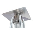 thumbnail image 3 of Fire Sense Pyramid Flame Patio Heater 40,000 BTU Outdoor Propane Heater Tower with Wheels - Stainless Steel, 3 of 13