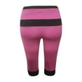 thumbnail image 3 of Frostluinai 2024 Capri Pants for Women Stretch Waisted Drawstring Yoga Workout Pants with Pockets Plus Size Color Block Capris Lightweight Leggings, 3 of 4