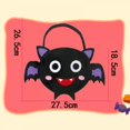 thumbnail image 3 of 2 Pcs Trick or Treat Bags Halloween Candy Buckets DIY Non-woven Goody Basket for Toddlers Kids Girls Boys Pumpkins Ghost Skeleton Cat, 3 of 7