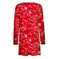 thumbnail image 4 of Pompotops Chemisier Décontracté à Manches Longues Imprimé pour Femmes avec Poche Cardigan Liquidation, 4 of 5