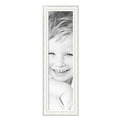 thumbnail image 2 of ArtToFrames 12" x 47" Majestic White Picture Frame, 12x47 inch Silver Wood Poster Frame (WOM-5198),  Pack, 2 of 7
