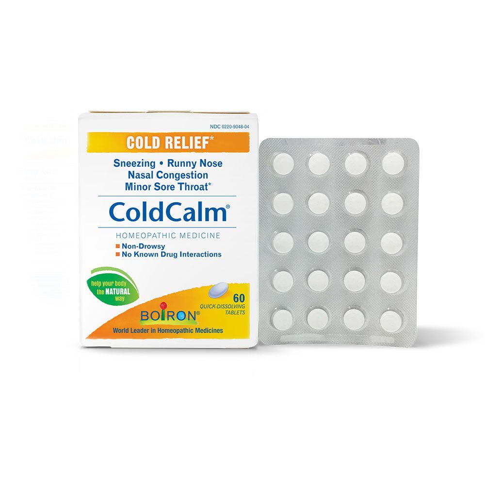 Boiron Cold Calm Homeopathic Medicine for Cold Relief, 60 Tablets
