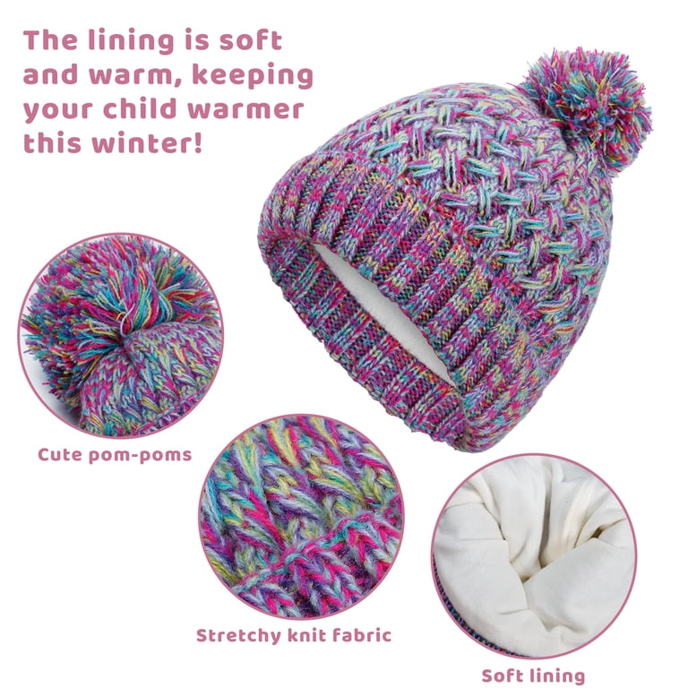 Bocaoying Kids Winter Hat Gloves Scarf Set photo 7