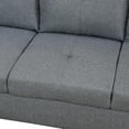 thumbnail image 6 of Grey Linen Living Room Sofa Set, 6 of 8