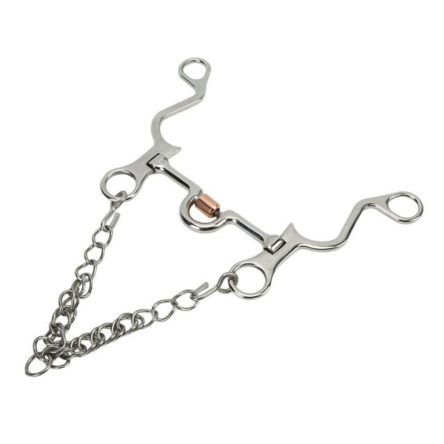 Pelham Horse Bit, Carving Fine Workmanship Pelham Bit Exquisite Design For Equestrian Performance For Horse Riding 130MM