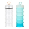 thumbnail image 3 of GROWTH TANK 2 Pieces Protein Powder Containers Milk Powder Container for Office Exercise White and Blue, 3 of 9