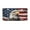 Bald Eagle American Flag 07, variant on KAKALAD Hand Drawn Crown With Queen Aluminum Universal Car Vehicles License Plate 6" x 12" (4 Holes)