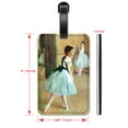 thumbnail image 2 of Degas: Dance Foyer - Luggage ID Tags / Suitcase Identification Cards - Set of 2, 2 of 5
