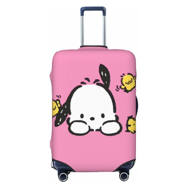 Cute Anime Cartoon Pochacco Travel Suitcase Protective Cover Trunk Case Washable Elastic Luggage Cover Fits Small Suitcase Protector Baggage With Concealed Zipper Gifts