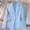 *Blue, variant on ClodeEU Women's Blazers Jackets,Open Front Work Office Jackets,Tunic Suit Jackets Green,Womens Plus XXL