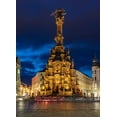 thumbnail image 2 of Haney, Chuck 18x24 Black Ornate Wood Framed with Double Matting Museum Art Print Titled - Pillar of the Holy Trinity in the Upper Town Square in Olomouc-Czech Republic, 2 of 4
