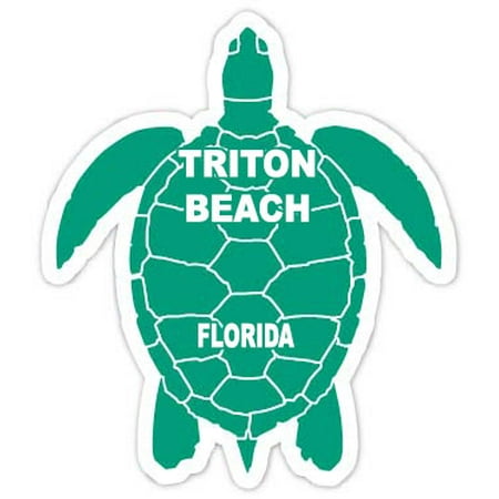 

Triton Beach Florida 4 Green Turtle Shape Magnet
