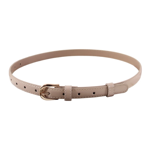 Cinturón de piel sintética para mujer, largo ajustable, fino, para vestir, camisas, tops, accesorios de moda