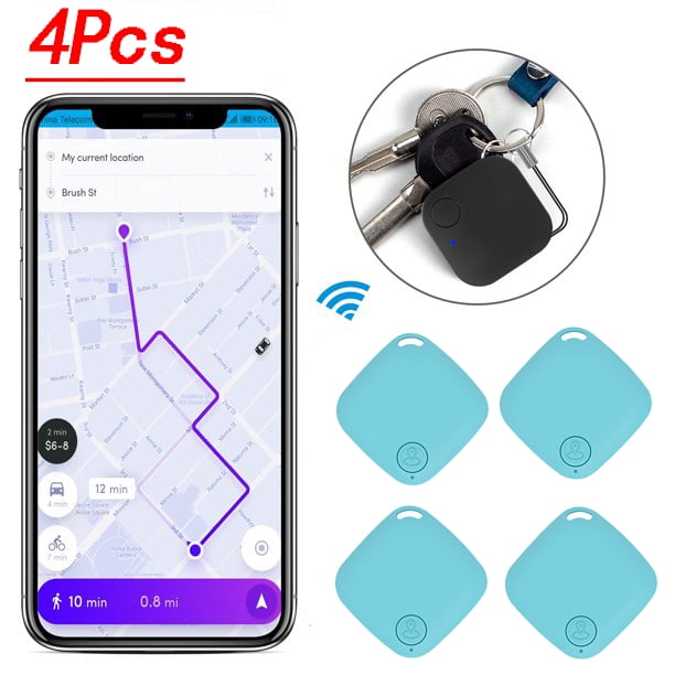 AMERTEER 4Pcs Anti-Lost tracker, GPS Pro Wireless Bluetooth 4.0 tracking ,Wallet Keys Pet Finder, find my keys Walmart.com