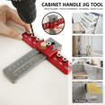 thumbnail image 3 of EIMELI  Cabinet Hardware Jig Aluminum Alloy Cabinet Handle Drill Guide Precise Punch Locator Drill Template Hardware Mounting Template for Wardrobe Drawer, 3 of 8