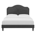 thumbnail image 6 of Modway Sienna Performance Velvet Queen Platform Bed in Charcoal, 6 of 10