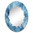 thumbnail image 2 of Designart "Alaska Glacial Beauty " Alaska Round Wall Mirror - Modern Oval Printed Decorative Oversized Mirror - Multiple Color Options, 2 of 4