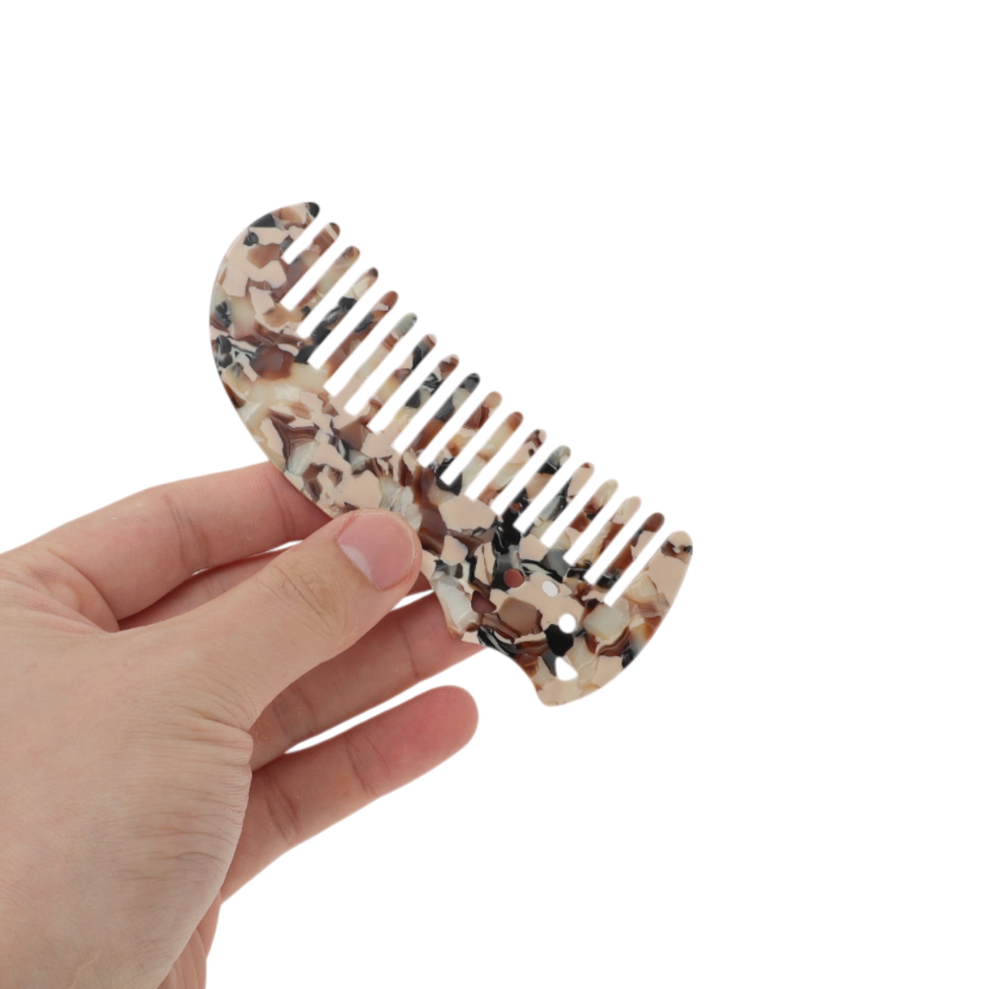 Unique Bargains 1 Pc Cute Cat Marble Hair Comb suitable for Making hair Smooth  Brown
