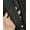 Black, variant on Women Long Fringe Tassel Skirt Belt Punk Cool Faux Leather Double Buckles Waistband for Dance Party Costume