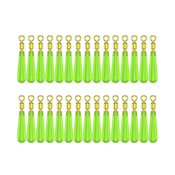 60 Uds Cabeza Cobre Drift Fish Flotadores Rotación Boya Asiento Pesca Bobber (S)