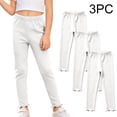 thumbnail image 2 of Hellosay Baby 3 Pack Leggings Cotton Elastic Waist Ruffle Hem Strecth Comfortable Solid Casual Dance Pants Size 1-9, 2 of 9