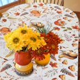 thumbnail image 6 of Thanksgiving Fall Tablecloth for Round,Oval,Rectangle Tables,Waterproof Pumpkin Fall Table Cloths for Dining Room Indoor Outdoor Table Cover - 60x84 Inch, 6 of 6
