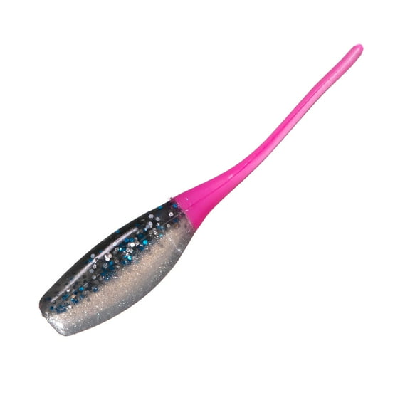 Arkie Lures 2 inch Sexee Tail Shad Soft Fishing Lure, Color Fire Ice