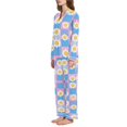 thumbnail image 2 of FORMRS Womens Pajama Set Long Sleeve Top and Pants with Pockets Soft Comfy Lounge Sleepwear, Sizes S-2XL, Playful Daisy, 2 of 7
