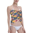 thumbnail image 4 of Kll Burning Rugby Balls Print Women'S Sarong Coverups Short Bathing Suit Wrap Skirt Beach Wrap Swimsuit Cover Ups, 4 of 7
