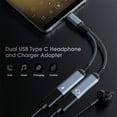 thumbnail image 4 of USB C Splitter with PD 60W Fast Charging - Enhanced Audio and Convenient Power Delivery，TA2H-R2L60 【Gray】, 4 of 5
