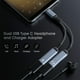 thumbnail image 4 of Divisor USB C con carga rápida PD 60W: audio mejorado y entrega de energía conveniente, TA2H-R2L60 【Gris】, 4 of 5
