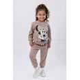 thumbnail image 2 of Disney Minnie Mouse Fleece Drop Shoulder Pullover Sweatshirt and Jogger Pants Outfit Set Toddler to Big Kid, 2 of 5
