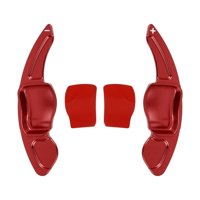 Par Aluminio Aleación Rojo Auto Volante Cambio Paleta Cambiador