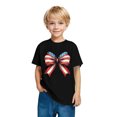 thumbnail image 6 of GERsome Unisex Kids American Flag T Shirts Boys Girls 4th of July Patriotic Tops Cotton Crewneck Short Sleeve USA Graphic Shirts Loose Fit Summer Tee, 5-6 Years, 6 of 6