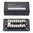 thumbnail image 4 of 100A Barre d'Autobus Bloc de Distribution de Puissance Robuste Module de Boîte de Barre d'Autobus avec 12XM4 M6 Bornier Goujons pour Voiture RV Bateau Noir, 4 of 6