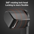 thumbnail image 3 of Bike Folding Lock, Foldable Bicycle Lock Waterproof Rust Proof Bike Lock Cable For Electric Bike Motorcycle, 3 of 8