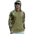 thumbnail image 2 of Trgacdwlo Camo Men's Sun Protection Hoodie Shirts UPF 50+ Raglan Long Sleeve Mens Rash Guards Hiking Running Fishing Shirt for Men, 2 of 5