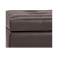 thumbnail image 5 of Cosmopolitan 34 inch Wide Storage Ottoman in Chocolate Brown Vegan Leather, 5 of 8