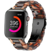 Omter Band Replacement for Apple Watch 40mm 38mm Women Men Fashion Resin Band Bracelet Compatible iWatch Series