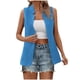 thumbnail image 2 of Blazer de mujer, moda, sin mangas, color, chaqueta informal, traje de negocios pequeño, chaqueta de traje para mujer, abrigo para mujer, 2 of 6