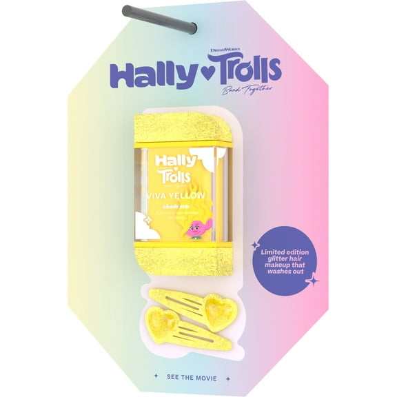 Hally Trolls Shade Stix Temporary Hair Makeup & Accessories- Viva - Yellow, 12 ml