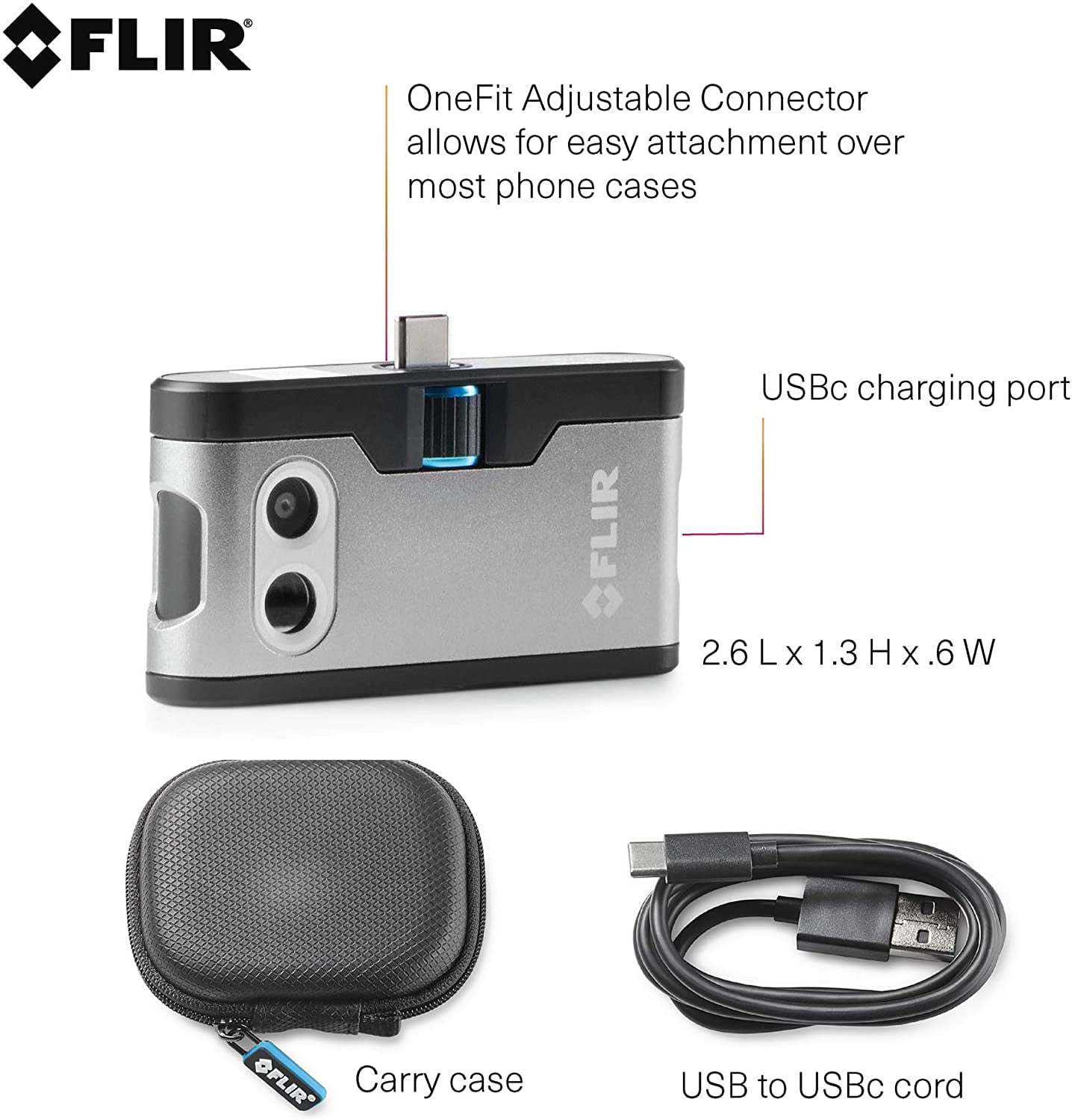 uhyre Bulk Udvikle FLIR ONE Gen 3 - Android (USB-C) - Thermal Camera for Smart Phones - with  MSX Image Enhancement Technology - Walmart.com