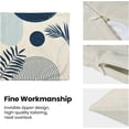 thumbnail image 6 of Boho Summer Outdoor Pillow Covers 18 x 18 Inch, Navy Blue Leaf Decor Throw Pillows for Couch Bed, Modern Abstract Plant Indoor Farmhouse Decorative Pillowcase Linen Cushion Cover Set of 2, 6 of 6