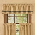 thumbnail image 2 of Park Designs Burlap & Black Check Valance, 2 of 6