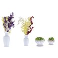 thumbnail image 2 of Juego de plantas artificiales en maceta, 4 piezas de simulación en macetas para paisajismo, plantas artificiales, durabilidad extendida, 2 of 9